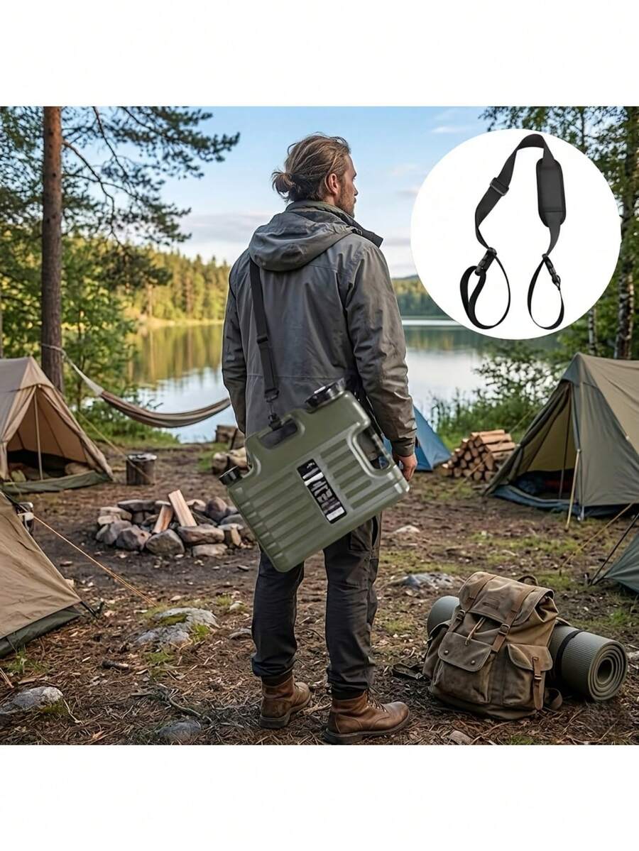Sangle d'épaule réglable pour seau de 5 gallons, avec coussinet antidérapant et longueur réglable. Convient pour le transport de seaux d'eau d'urgence, chaise de plage, scooter et autres équipements de plein air (seau non inclus) - Multicolore - Voir 1