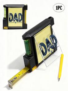 4 In 1 Multi Function Tape Measure/Spirit Level With Sticky Note Father's Day Gift For Dad Husband Papa Grandpa/Perfect Tape Measure Multitool Gift For Father's Day Birthday - A - View 1