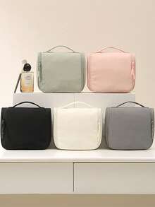 1pc Wall-Mounted Makeup Bag Multifunctional Travel Toiletry Bag Portable Storage Bag Minimalist Multifunctional Storage Pouch - Multicolor - View 9