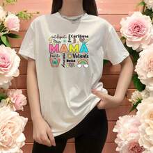 Camiseta de Moda para Mujer 2026, con Frases de Amor, Ropa Casual y Emocional para Regalo del Día de la Madre - Blanco - Ver 1