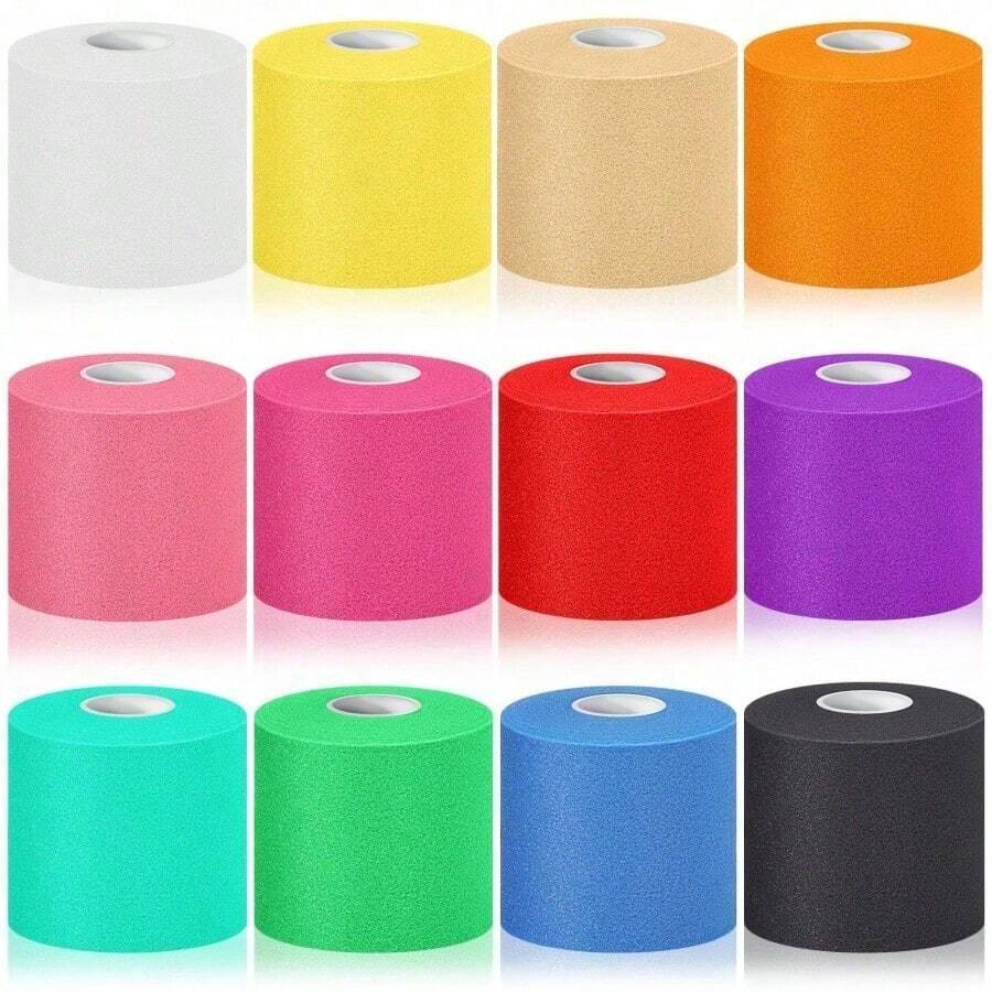 Sports Protective Support Tape With Cushioning Foam Backing, Breathable, Easy To Tear, No Residue (7cm*10m) - Multicolor - View 1