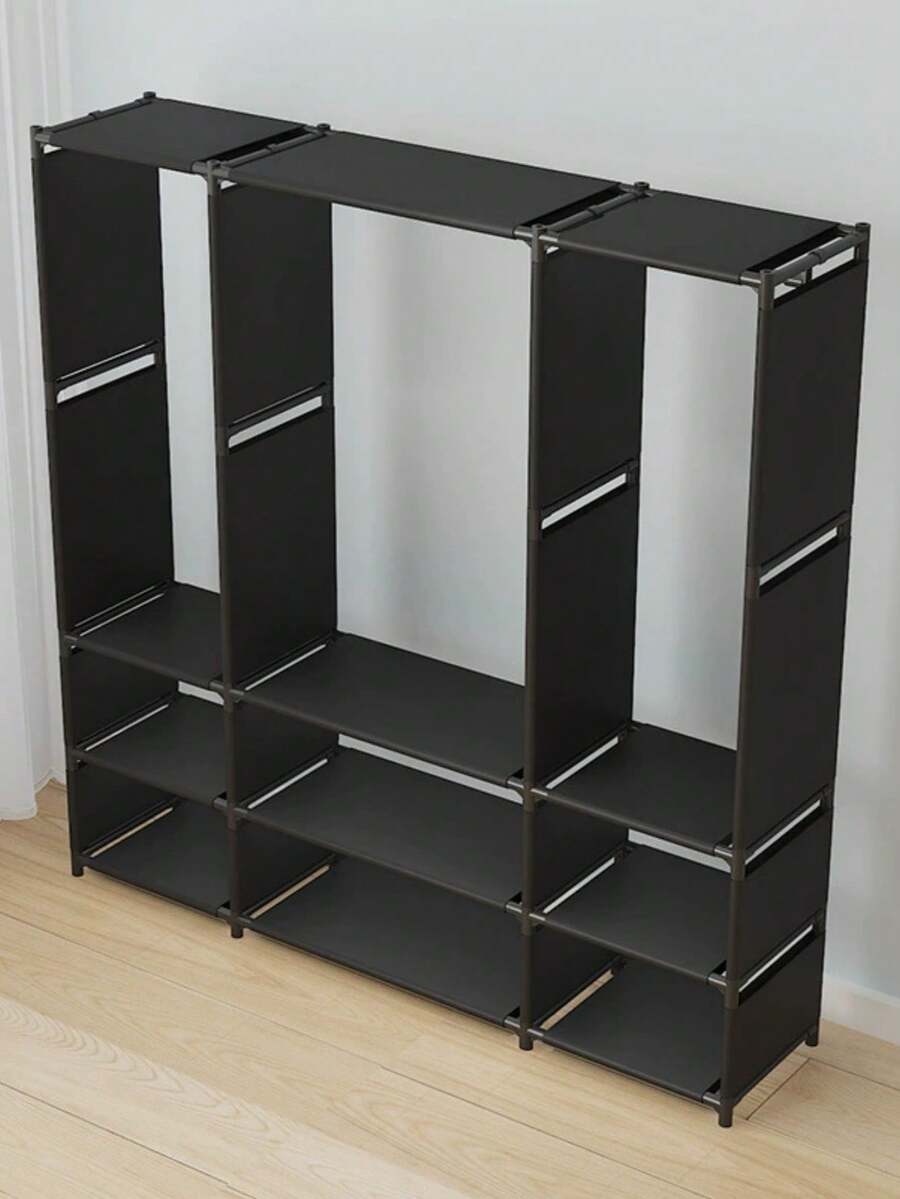 1 pièce Organisateur de placard portable, Garde-robe multifonctionnelle à la mode, Anti-poussière, Présentoir autoportant, Rack de rangement autoportant à assembler, Armoire de rangement, Chambre, Salon, Maison, Cadeau de vacances, Cadeau de Noël, Cadeau pour enfants - Multicolore - Voir 1
