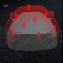 Universal Waterproof Car Cover - Full Car Cover. Made Of UV-Resistant, Rainproof, Dustproof, Snowproof, Heat-Resistant PEVA Material, All-Season Vehicle Protection, Dustproof, Car Accessories, Car Cover | Fashion Car Cover | Car Cover, Snow Car Cover, All-Weather Outdoor Car Cover, Car Snow Cover, Car Cover, Sedan Car Cover, Car Snow Cover - Multicolor - View 7