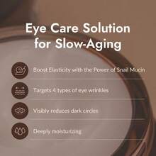Mizon Snail Repair Eye Cream 25ml - Hydrating Eye Care Cream, Moisture Repair Treatment, Smoothing Eye Moisturizer, Daily Eye Care, Korean Skincare - Snail Repair Eye Cream 25ml - View 2