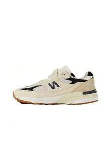 New Balance NB 993 Comfortable And Versatile Leather Low-Top Running Shoes For Men, Beige - Beige - View 21