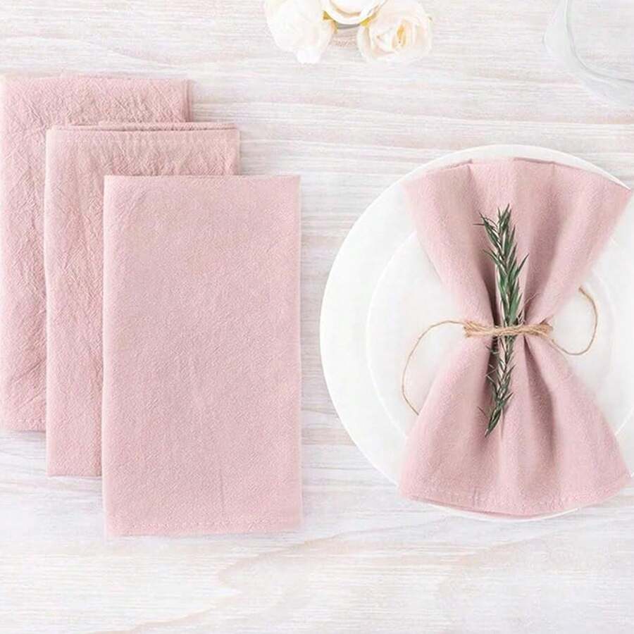 Table Napkins, Strong Water Absorption, Suitable For Wedding Decoration And Home Use - Multicolor - View 1