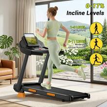 CURSOR FITNESS 17% Incline Treadmill With Home, Portable Treadmills For Home With Handle,Treadmills For Home And Office, 300 Lbs Weight Capacity. - 美規B型插(110-127V) - 查看 3