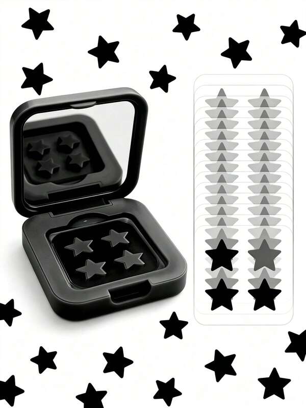 60pcs Face Star Stickers, Suitable For Daily Makeup, Various Events And Parties, Multi-Color Party Stickers, Face Decoration Stickers, Comes With Mirror Storage Box, Can Be Used As Daily Makeup Decoration Stickers, For Women's Makeup Supplies. The Product Is Portable, Cute Star Shape Is Popular Among Young Women, Suitable For Travel, Gatherings, Party Scenes, Also Can Be Used As Makeup Matching Item