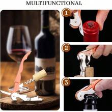 - Juego de 2 abrebotellas de vino para camarero, llave de vino profesional para servidores, camarero con cortador de aluminio, abrebotellas de vino manual con doble bisagra nectarina - Nectarina - Ver 6