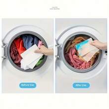100 Anti-Dye Sheets - Prevent Color Transfer, Avoid Fading And Dye Bleeding, Suitable For Washing Machines, Garment Protection, Easy-To-Use Care Tool - Solid Color - View 9