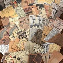 100 tờ giấy phong cách vintage retro, giấy vintage chất lượng cao, giấy nền phong cách INS, gói giấy trang trí scrapbook - Nhiều kiểu dáng - Xem 2