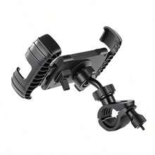 Universal 4.7-7 Inch Smartphone Full-Edge Bicycle Mount, Thickened Handlebar Adapter For Electric Motorcycle, Baby Stroller, Anti-Shake Navigation Holder - Black - View 8