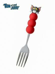 TOM AND JERRY. 3D 卡通湯匙與叉子套組，304 不鏽鋼可愛餐具 - 查看 8