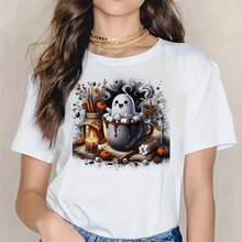 1/2/3PCS Halloween Ghost Pattern Heat Transfer Stickers DIY Iron-On Patches Durable Plastic T-Shirt Making Pillow Decoration Multi-Color Durable Washable Plastic DIY Stickers Suitable For Backpacks Throw Pillows Pants Sofa Covers Waterproof Fade-Resistant T-Shirt Printing Patches Image Only - Multicolor - View 4