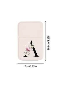 White Mini Initial Folding Portable Makeup Mirror, Printed With Purple Flowers A-Z Letters, With Stand Makeup Mirror, Travel Mirror, Beauty Product, Desktop Makeup Mirror, Rectangular Desktop Compact Makeup Mirror, Foldable Small Minimalist Makeup Mirror, Student Dorm Back To School Mirror, Back To School Gift, Travel Portable Makeup Mirror, Suitable For Women Gifts - Back To School Season, Best Gift For Teachers - Multicolor - View 11