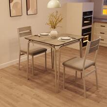 Dining Table & Chair Sets - Light Grey - View 8