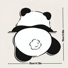 Calcomanías de vinilo planas 2D con patrón de panda lindo, impermeables y autoadhesivas para ventanas de automóviles - A - Ver 5