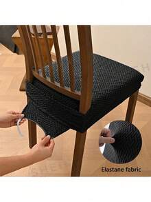 1pc Non-Slip Dining Chair Cover, Soft Plaid Pattern, Elastic Chair Cover, Suitable For Office And Home Chairs, Beautiful High Elastic Soft, Can Replace Old Surface, Protects Chair, Aesthetic Home - Multicolor - View 7
