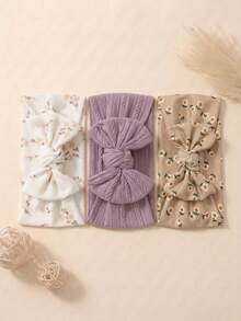 3pcs Cute Candy Color Nylon Bow Baby Headband Summer Princess Baby Hair Accessory Set Suitable For Daily Use In All Seasons - Multicolor - View 10