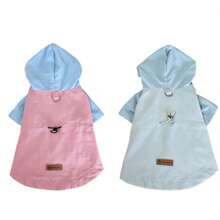 Dog Coat Windbreaker Shell Jacket For Small And Medium Dogs, Schnauzer, Colorblock Lightweight - Blue - View 5