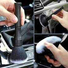 Car Soft Bristle Cleaning Brush, Manual Interior Cleaning Tool, Soft Bristles Won't Damage Interior, Easily Sweeps Away Dust And Debris, Multi-Surface Universal Cleaning Tool For Cars - Car Cleaning Brush - View 8