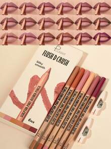 Pudaier 1pc Waterproof Nude Lip Liner Pencil, 3D Lip Contour Pencil, Sweet Valentine's Day Gift - 09 - View 3