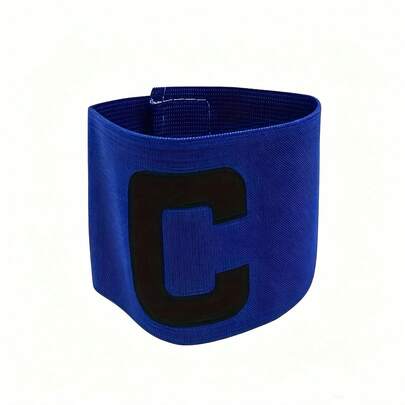 1 peça Braçadeira de Capitão para Jogo de Futebol, Emblema Envolvente em Forma de C, Adequada para Corrida, Desportos e Treino de Futebol.