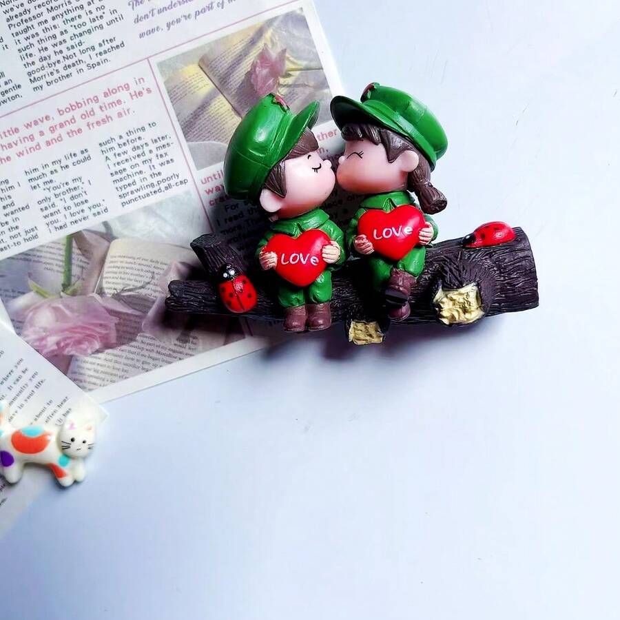 1組可愛情侶接吻圖案極簡風冰箱磁鐵,居家裝飾磁性備忘錄貼,清新氛圍冰箱裝飾貼紙,適合送給伴侶的禮物 - 1PC(3號) - 查看 1