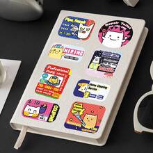 50pcs Vintage American Retro Flea Market Style Original Hand-Drawn Small Ad Decorative Stickers For Suitcases And Notebooks - Original Small Ad - 2021 - View 9