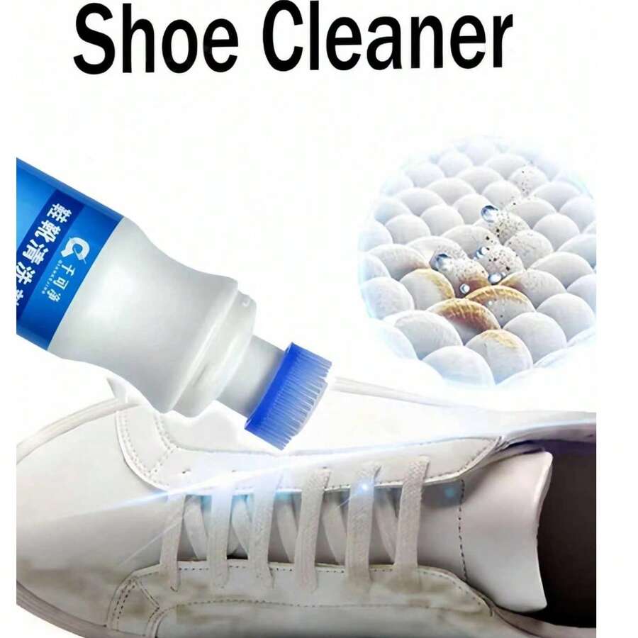 White Shoe Cleaner Foam Stain Remover, No‑Wash Sneaker Cleaning Agent For Leather Canvas Shoes Home Use - A - View 1