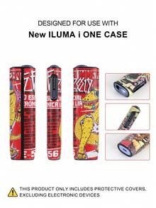 1PC For IQOS ILUMA ONE/ I One/New Iluma I One, ILUMA/Iluma I ,ILUMA PRIME/Iluma I Prime Protective Case Full Protection Anti-Drop Fashion Personalized Graffiti Leather Case Scratch-Resistant Anti-Abrasion Anti-Pressure Shock-Absorbing PU+PC Spliced Hard Shell Precise Hole Position Leather Case Couple Style Multiple Colors Available Gift For Self-Use Storage Box - 2 - View 22