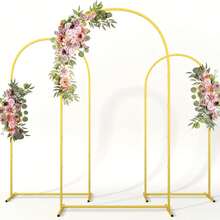 1pc Iron Art Arch Wedding Prop Balloon Arch Stand Wedding Backdrop Decoration Clip-On Style - Gold - View 5