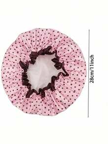 1/2pcs Women's Reusable Waterproof Elastic Shower Cap, Suitable For Long Hair, Home Bathroom Decor, Autumn, Back To School Season - Multicolor - View 4
