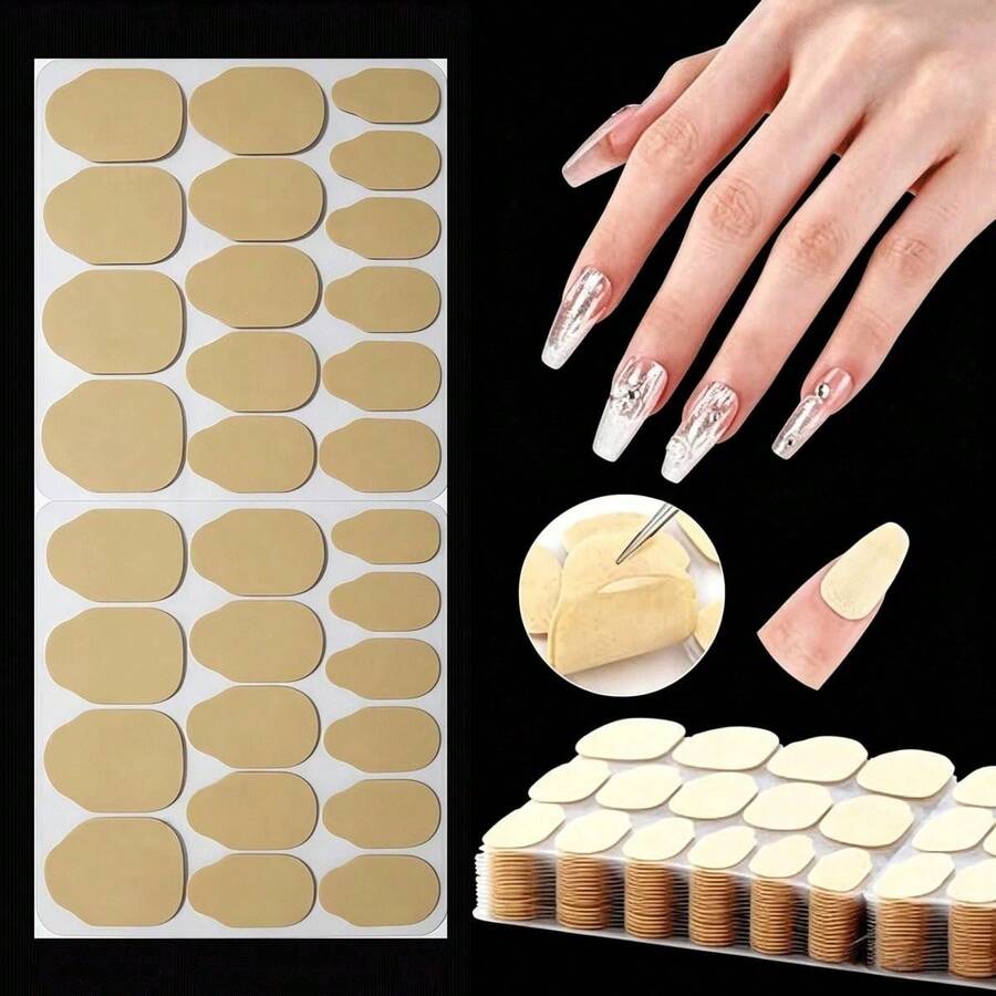 Nail Stickers, Jelly Double-Sided Adhesive, Nail Gel, Base Coat, 3D Gel, Nail Decals, Nail Art Supplies, Double-Sided Nail Glue, Nail Tools, Suitable For Nail Sticking, - Multicolor - View 1
