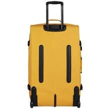 W WINGS Large Compression Soft Suitcase 28" 24" 20" Inch ROOK | Travel Bag Luggage Polyester Zipper High Quality, Waterproof, Telescopic Handle Wheels YELLOW - Yellow - View 4