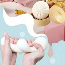1 pieza Juguete antiestrés de dumpling colorido, diseño de comida realista, juguete de alivio de presión para manos y escritorio, adecuado para alivio de la ansiedad, relajación en la oficina y decoración del hogar, mejor regalo para familia y amigos (color aleatorio) - Multicolor - Ver 5
