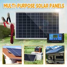 Kit Panel Surya Portabel 30W, Mudah Dipasang dan Mudah Dibawa, Cocok untuk Berkemah, Mobil, RV, Perahu, Pengisi Daya Surya Luar Ruangan untuk Ponsel - 1 buah - View 3