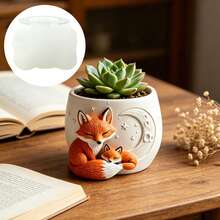 Little Fox Pattern Candle Holder Silicone Mold, Succulent Plant Mini Pot Silicone Mold - Reusable, Easy Release, Creative Gift Making Tool/Home Decor, Designed For Craft Enthusiasts - A - View 6