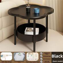 1pc Creative Home Coffee Table Modern Minimalist Living Room Mobile Storage Rack Cream Style Sofa Side Table Bedside Table Corner Table, Living Room Coffee Table, Home Sofa Side Table, Bedroom Bedside Table, Balcony Table Coffee Table, Very Suitable For Bedroom, Living Room, Balcony Installation - Multicolor - View 6