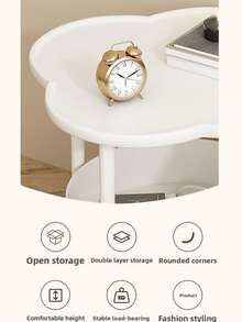 1pc Creative Home Coffee Table Modern Minimalist Living Room Mobile Storage Rack Cream Style Sofa Side Table Bedside Table Corner Table, Living Room Coffee Table, Home Sofa Side Table, Bedroom Bedside Table, Balcony Table Coffee Table, Very Suitable For Bedroom, Living Room, Balcony Installation - Multicolor - View 11