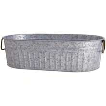 Galvanized Oval Tub, 20.27 IN W X 11.22 IN D X 5.70 IN H - Single - View 6