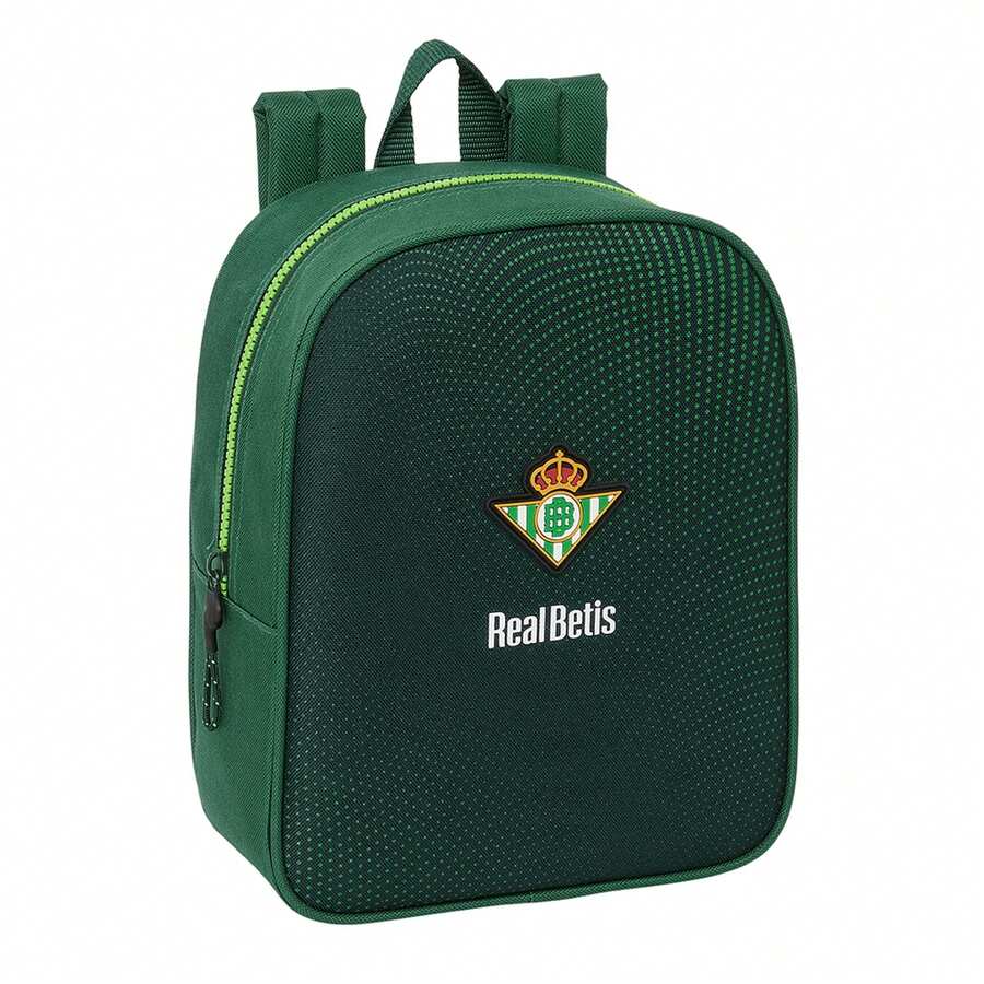 Real Betis Balompié | Betis Balompié School Backpack, Adaptable To Trolley (Without Trolley), Water Resistant, Official License, 2 Large Compartments, Bottle Pocket - Adaptasi - Guarderí (2 - View 1