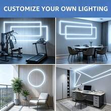 室內 LED 燈附按鈕開關與 USB LED 燈條，適用於客廳與臥室背景照明，易於安裝與裝飾 - 501 Switch Light Strip - 查看 7