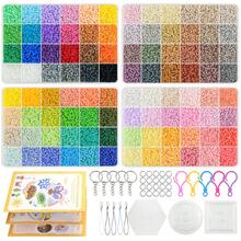 38.400 piezas Cuentas de fusible mini de 2,6 mm Juego de manualidades de píxeles 3D, Cuentas de píxeles 3D, Kit de cuentas hechas a mano con tablero de clavijas, llavero e instrucciones, adecuado para proyectos de arte creativo y decoración del hogar - Perlas fusibles de 2,6 mm - Ver 12