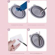 40 pcs brushes Herramientas. Incluye pinceles de maquillaje, cintas para el pelo, muequeras, huevos de esponja de belleza, puffs, neceser de maquillaje y cuencos para limpiar los pPurple - Morado - Ver 4