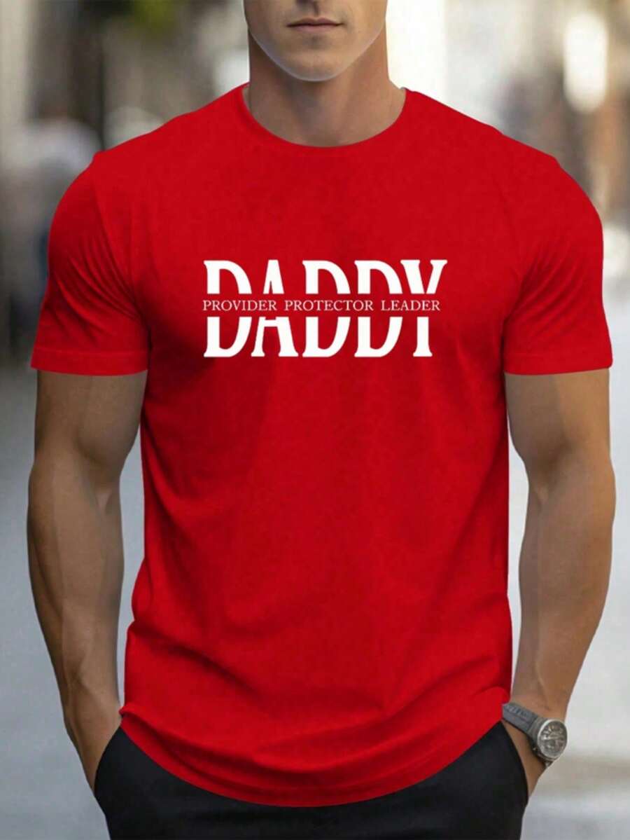 Vintage Y2K 90s T-Shirt With PAYEAH Aesthetic, For Dad, Husband, Protector, Hero, Father's Day (One Of A Kind), 100% Cotton, Thick Cotton T-Shirt - 紅色 - 查看 1