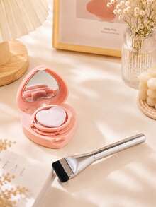 5 Grams Of Love Mini Air Cushion Makeup Sponge Set - With Mirror, Portable Makeup Compact For Refilling, Includes Single-Use Foundation Brush, Can Hold BB Cream Foundation Paste, DIY Travel Cosmetic Storage Container - Multicolor - View 7