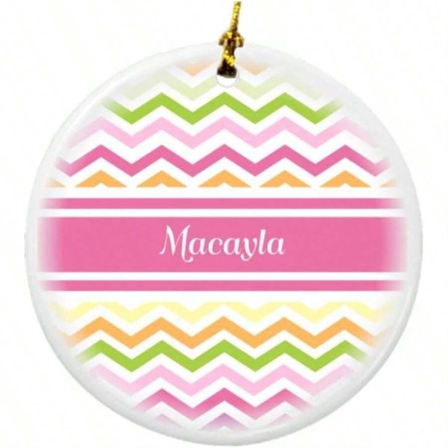 Decorative Hanging Ornaments - Gold,Pink - View 1