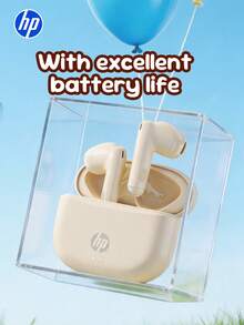 HP-H10J Wireless Earbuds With Charging Case, Bluetooth 5.4, IPX4 Waterproof, 30 Hours Playtime, Built-In Microphone, Ideal Holiday Gift - View 4