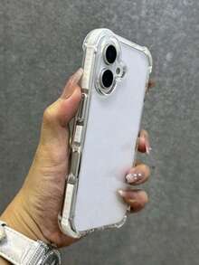 Hybrid Shockproof Transparent Phone Case Compatible With Phone 17 Pro Max 17 Pro 17 Air 14 15 16 17 Pro Max 11 12 13 14 16E Anti-Drop Back Cover - White - View 2